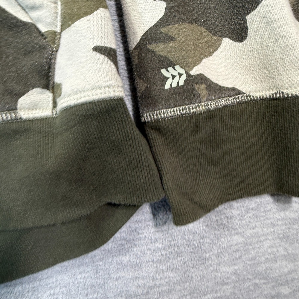 All In Motion Hoodie Men Large‎ Green Camo Fleece Pullover Training Active - Picture 2 of 6